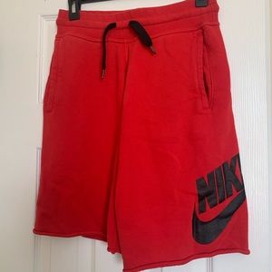 Nike Men’s Red Sweat Shorts